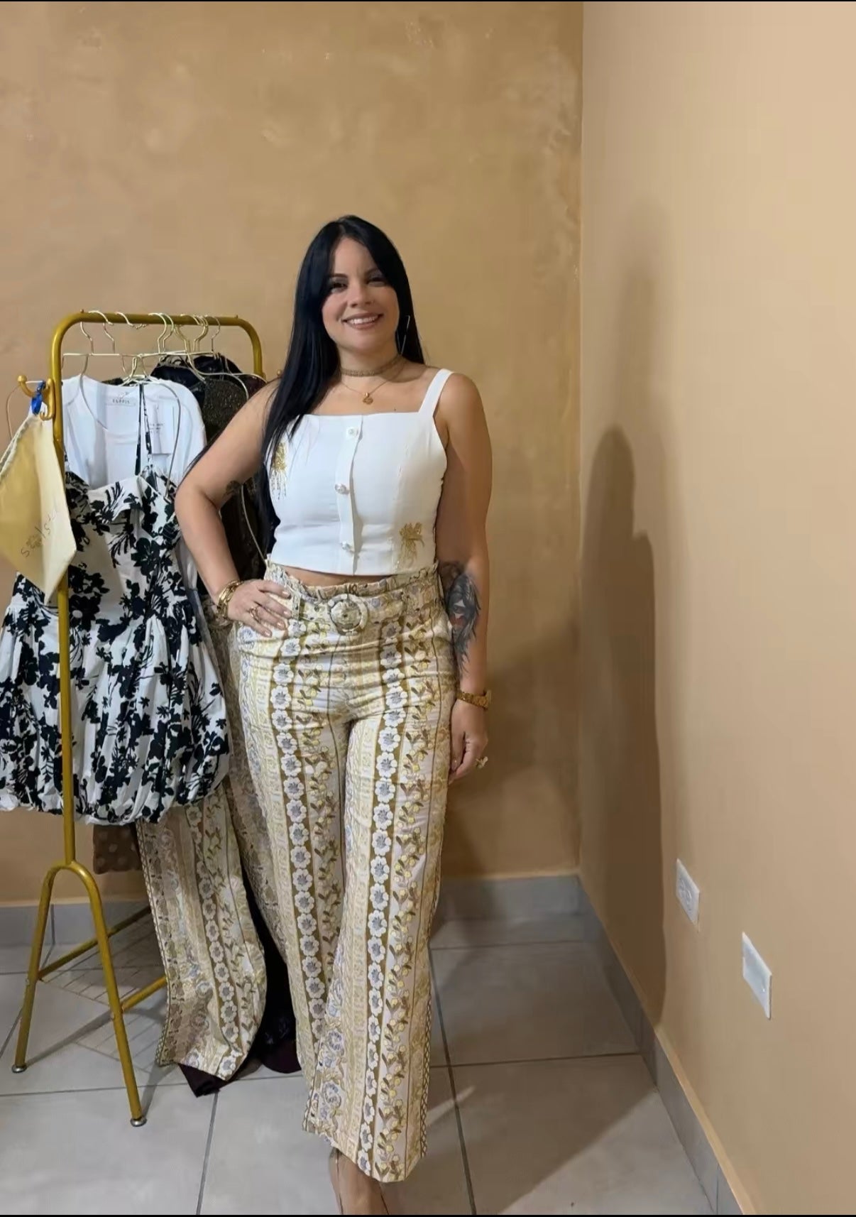 Pantalon Floral