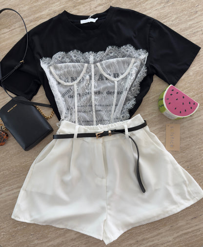 Pantalón Corto Blanco