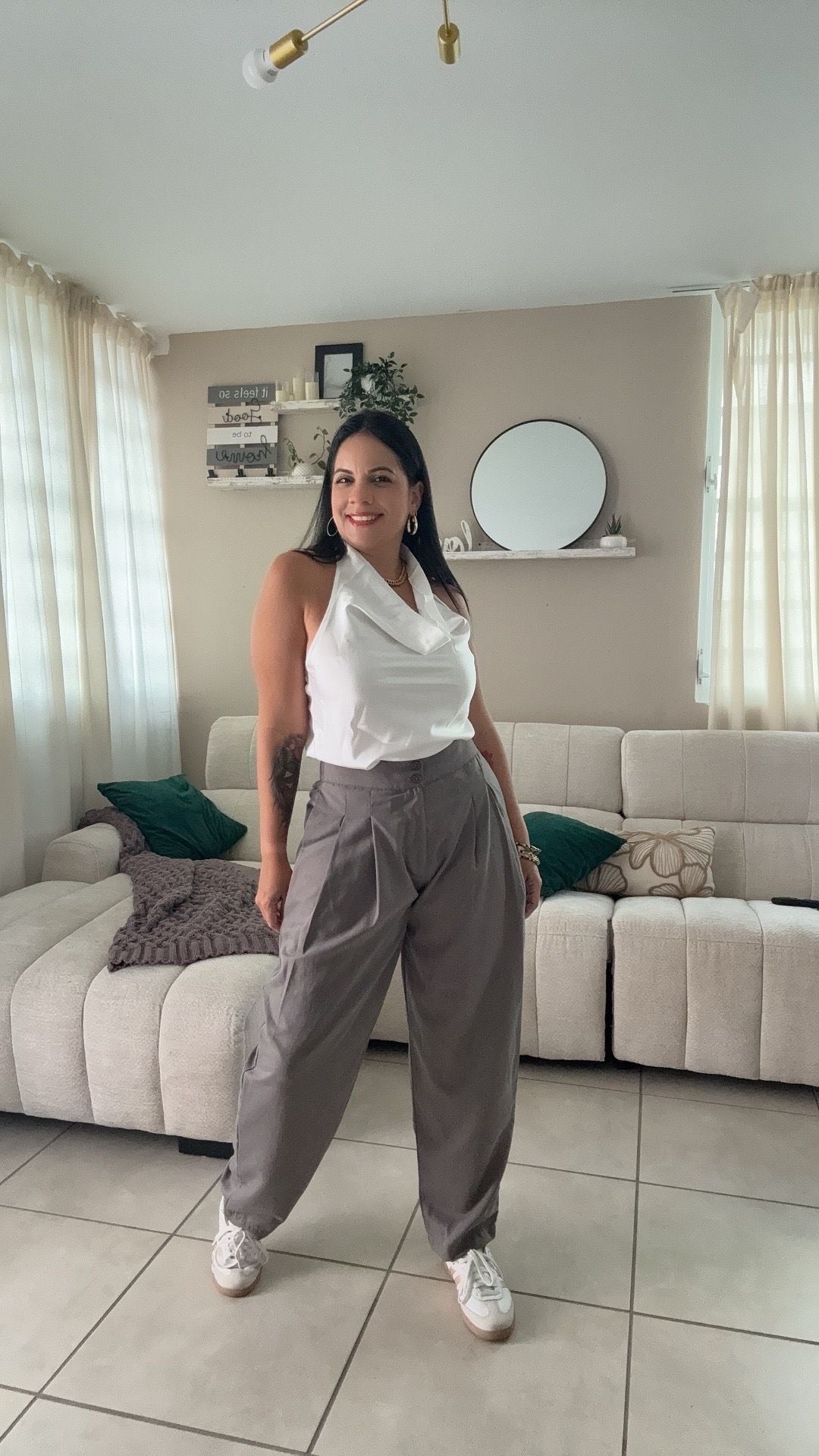 Barrel Pants Gris